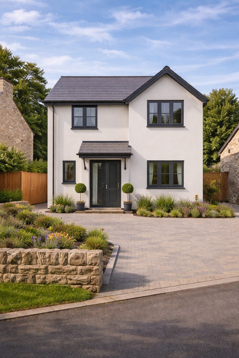 Completed house extension, North Yorkshire